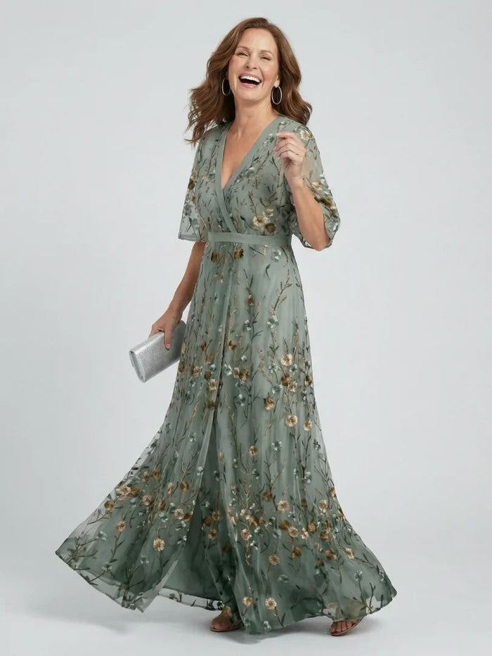 Selora | Halter Bloom Flow Maxi Dress