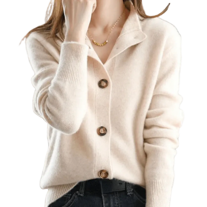 Button-Through Cashmere Cardigan