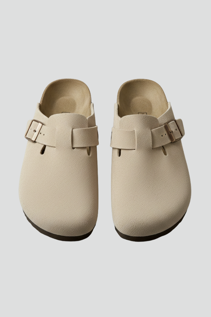 Women’s Slippers with Wide Straps and Moulded Footbed