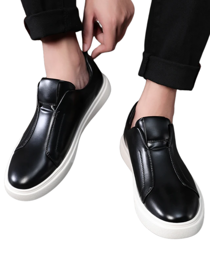 Casual Leather Slip-On Shoes