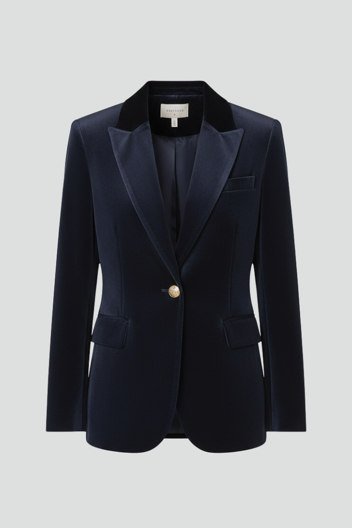 Women’s Blazer with Lapels and Single Button
