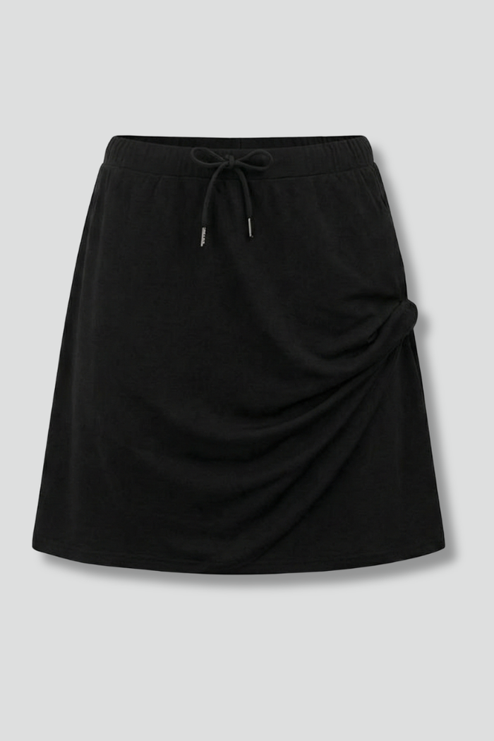 Women’s Skirt with Drawstring Waist and Built-In Shorts