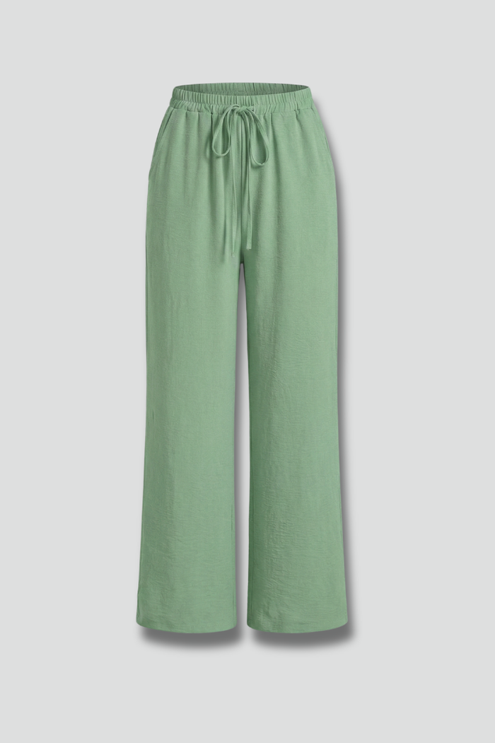 Women’s Trousers with Elastic Waist and Side Pockets