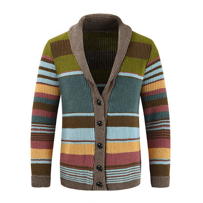 Striped Cosy Wool Cardigan