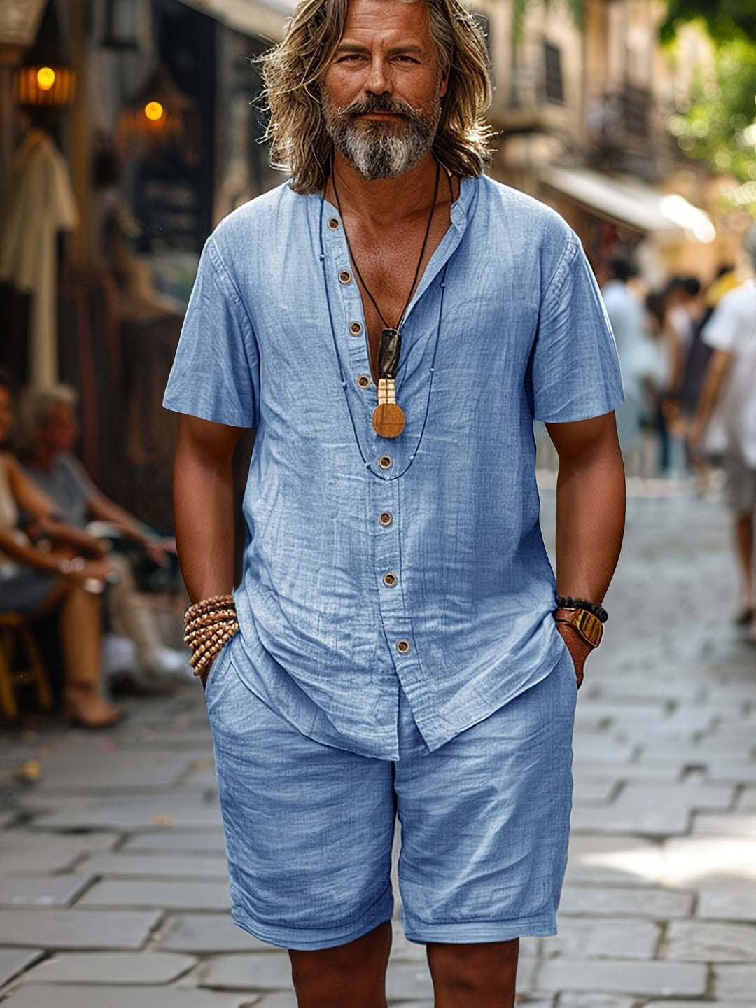 Elegant Short Sleeved Set