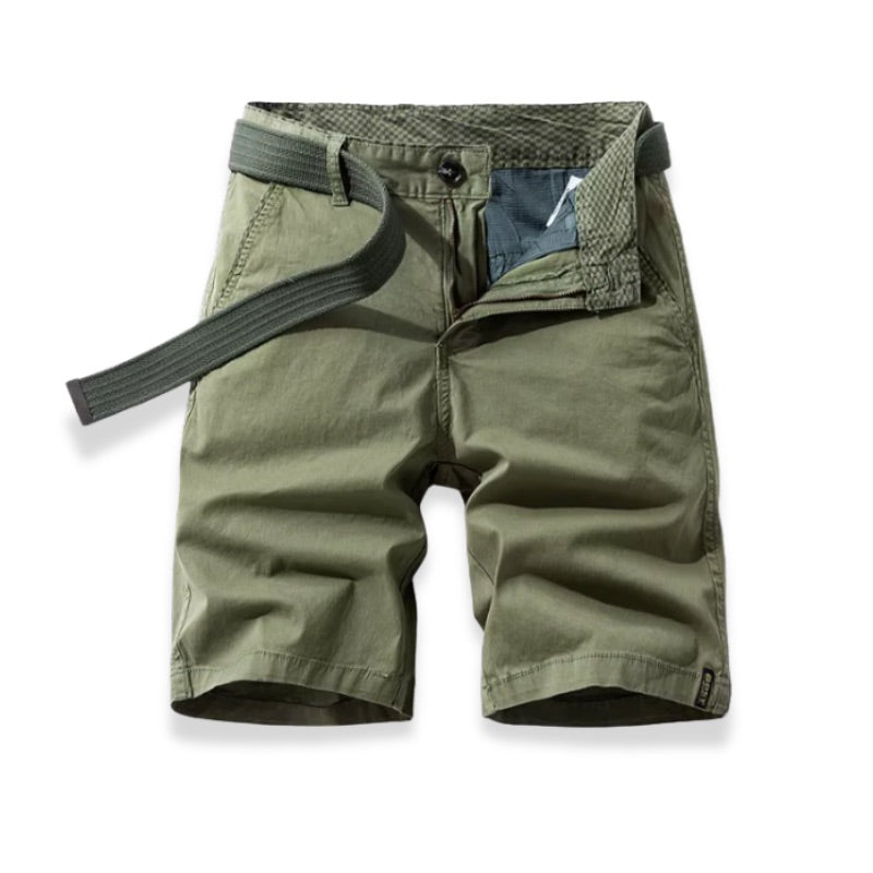 Garment-Washed Chino Shorts
