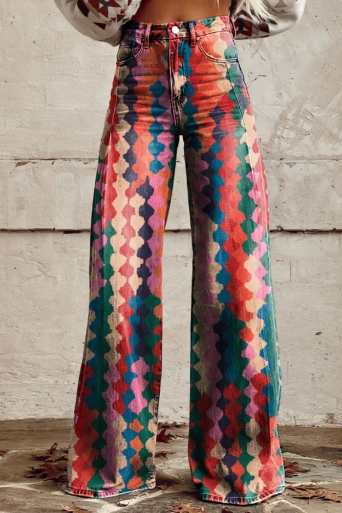 Hazel | Geometric Jeans