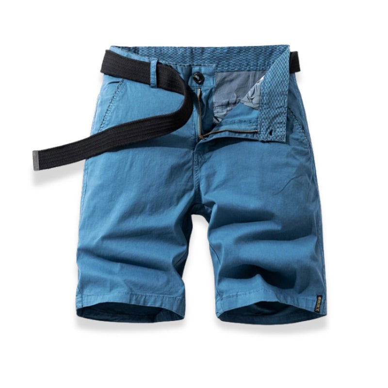 Garment-Washed Chino Shorts