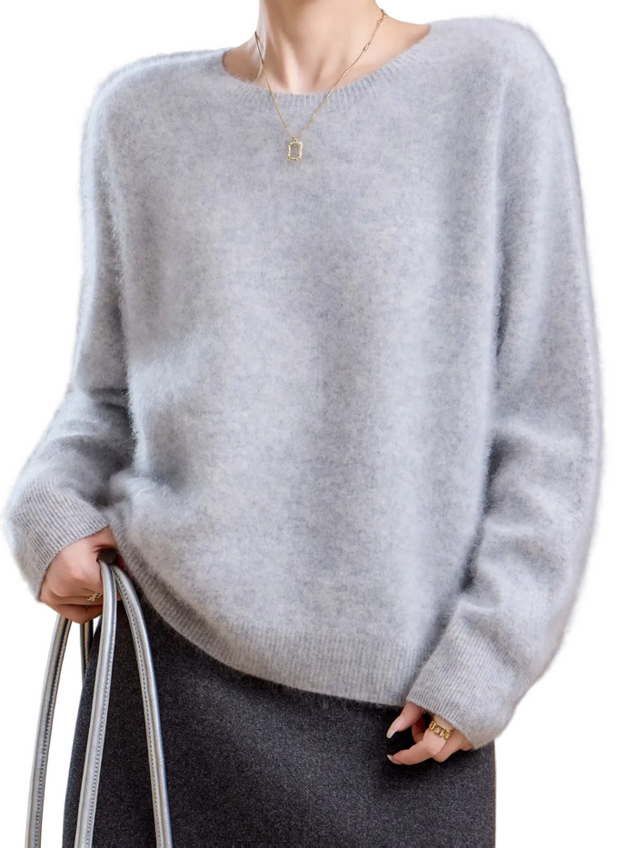Brushed Cashmere Crew-Neck Jumper