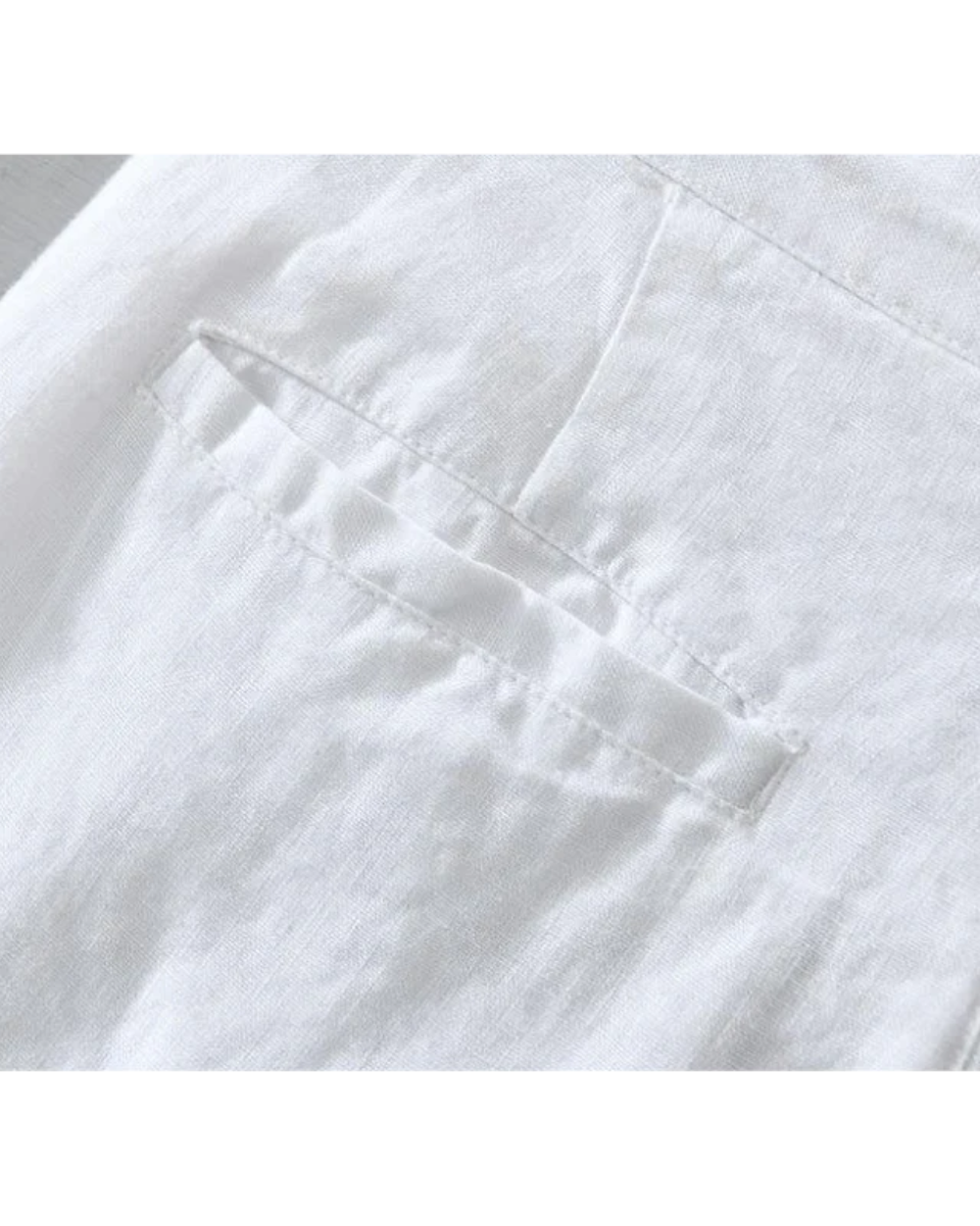 Flat-Front Linen Turn-Up Shorts
