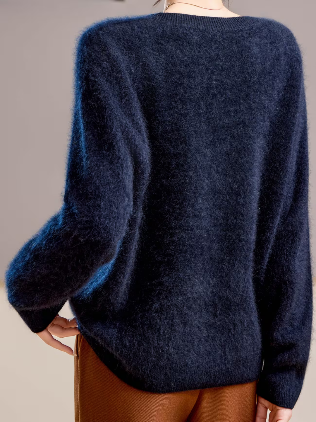 Brushed Cashmere Crew-Neck Jumper