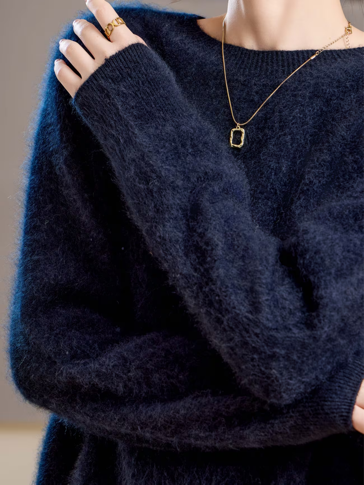 Brushed Cashmere Crew-Neck Jumper