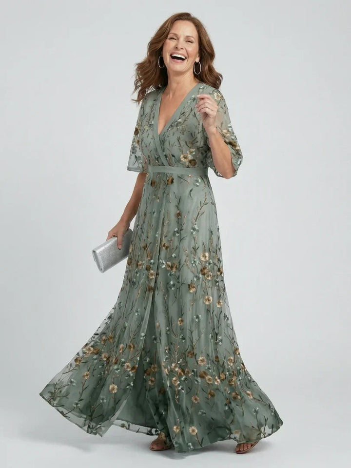 Selora | Halter Bloom Flow Maxi Dress