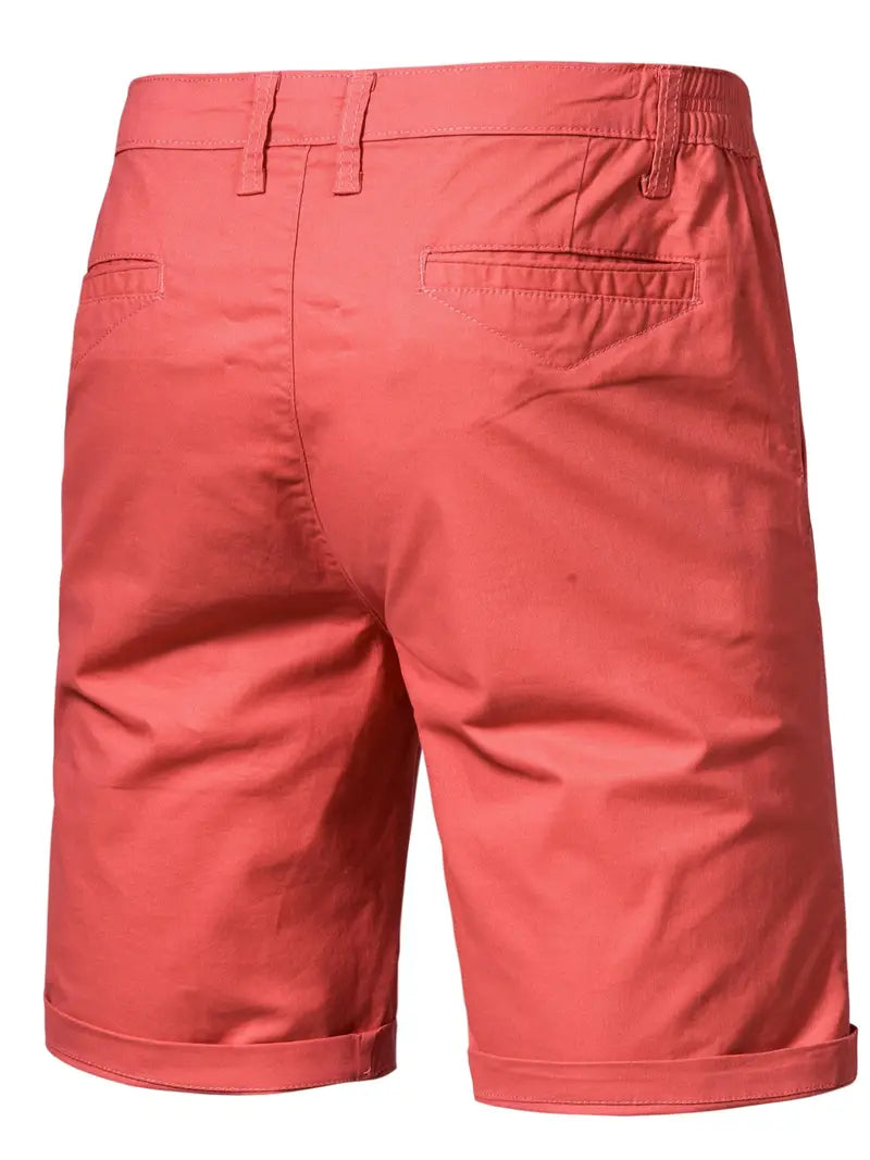 Easy-Waist Chino Turn-Up Shorts