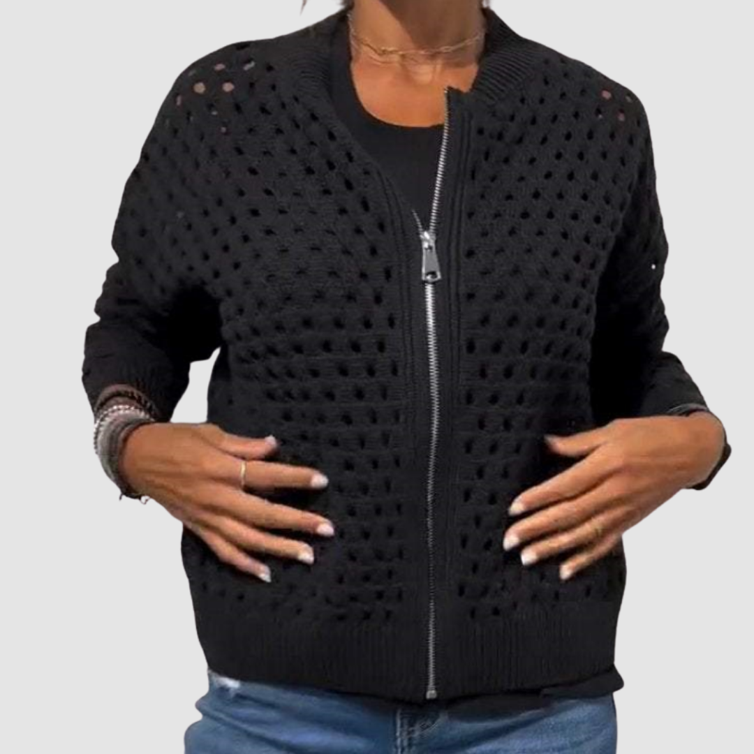 Cashmere Open-Knit Cardigan