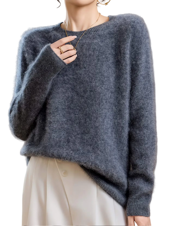 Brushed Cashmere Crew-Neck Jumper