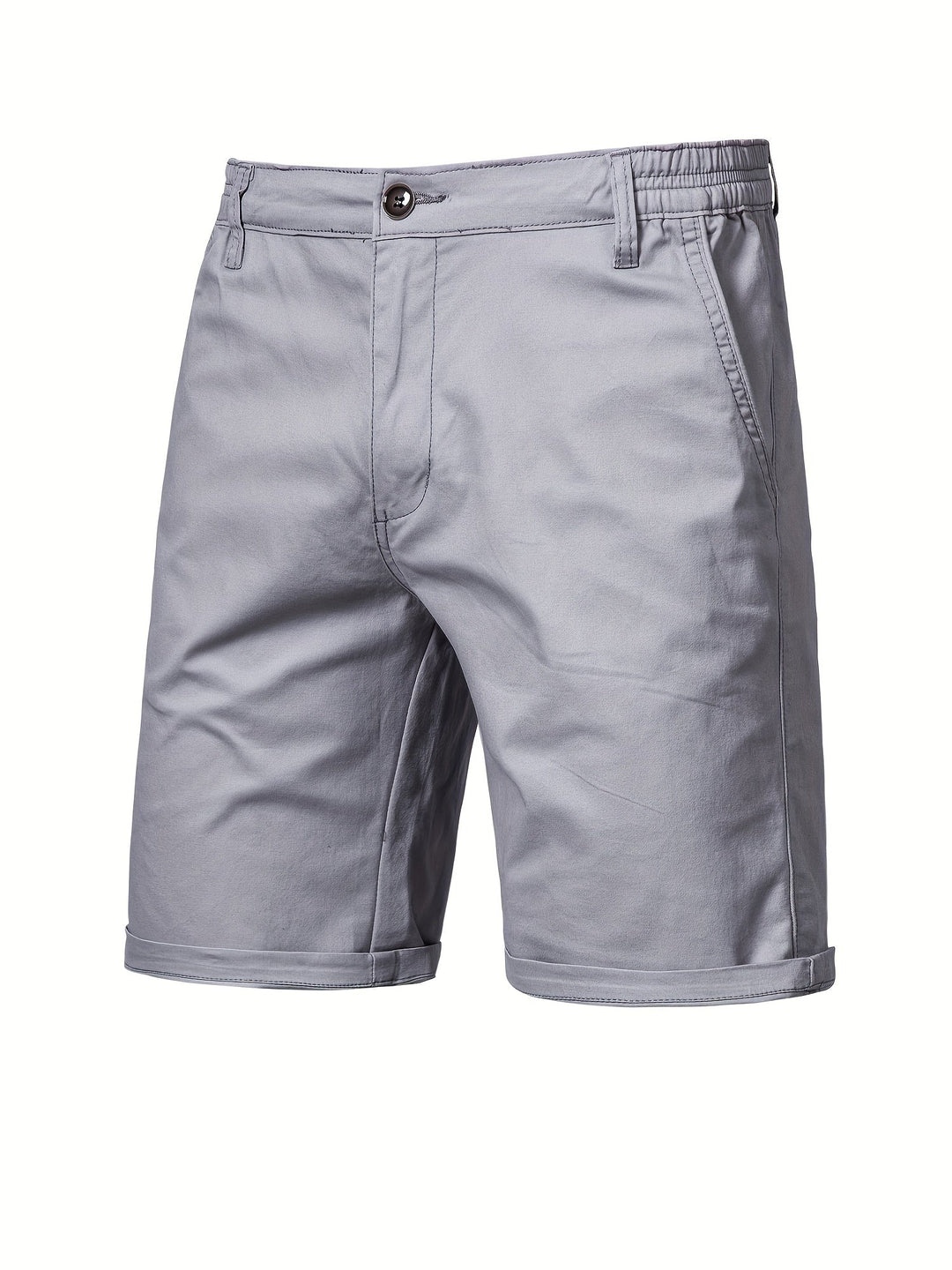 Easy-Waist Chino Turn-Up Shorts