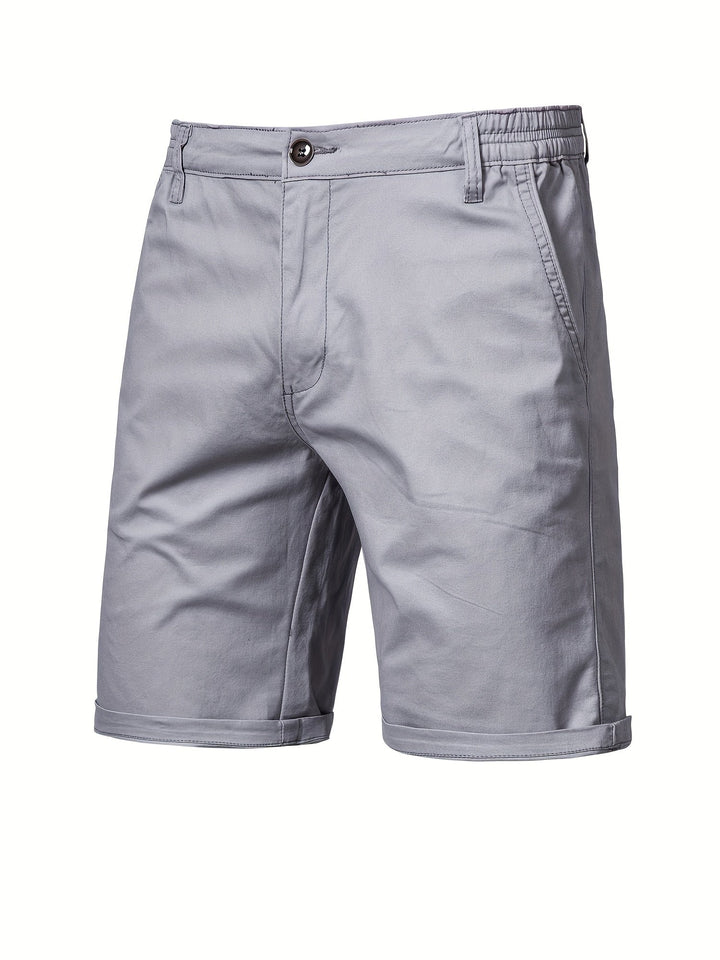 Easy-Waist Chino Turn-Up Shorts