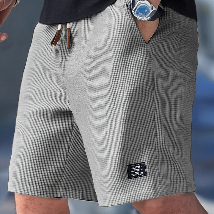 Relaxed Waffle-Weave Shorts
