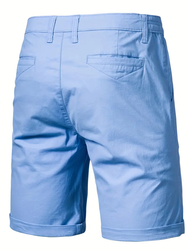 Easy-Waist Chino Turn-Up Shorts