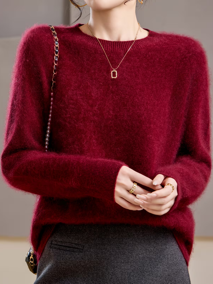 Brushed Cashmere Crew-Neck Jumper