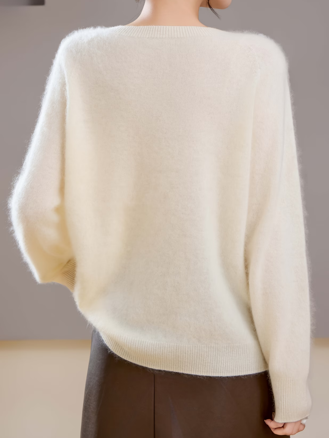 Brushed Cashmere Crew-Neck Jumper