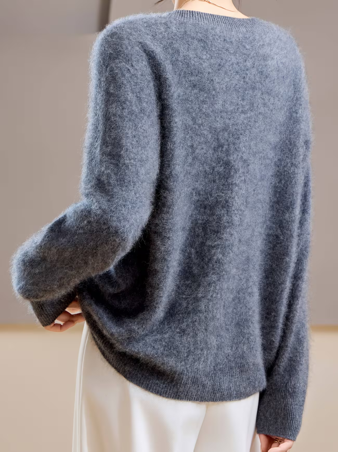Brushed Cashmere Crew-Neck Jumper