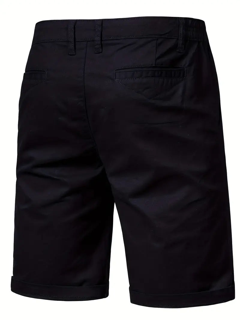 Easy-Waist Chino Turn-Up Shorts