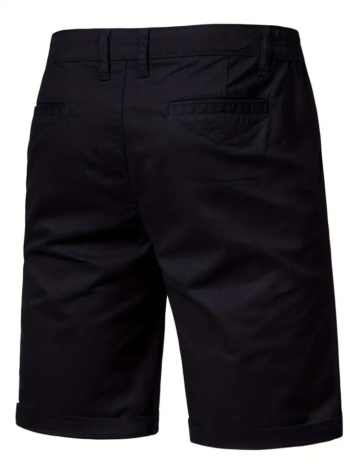 Easy-Waist Chino Turn-Up Shorts