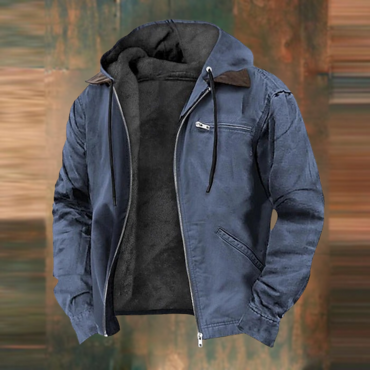 Fleece-Lined Hooded Jacket