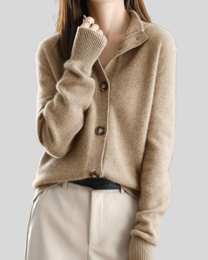 Button-Through Cashmere Cardigan
