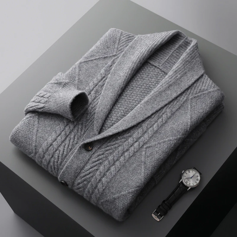Savoca Merino Wool Cardigan