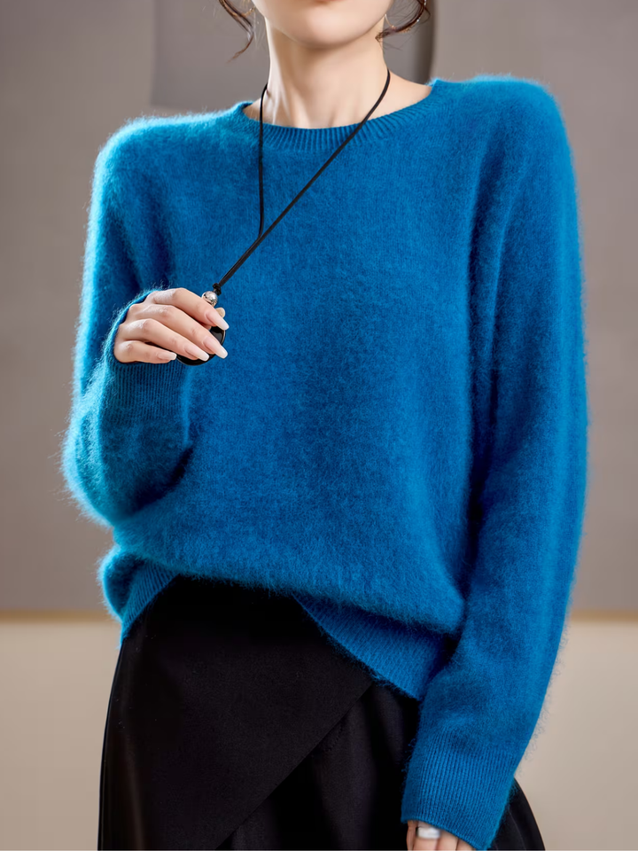 Brushed Cashmere Crew-Neck Jumper