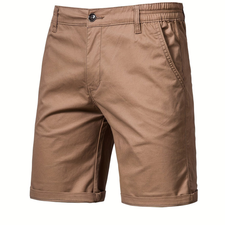 Easy-Waist Chino Turn-Up Shorts