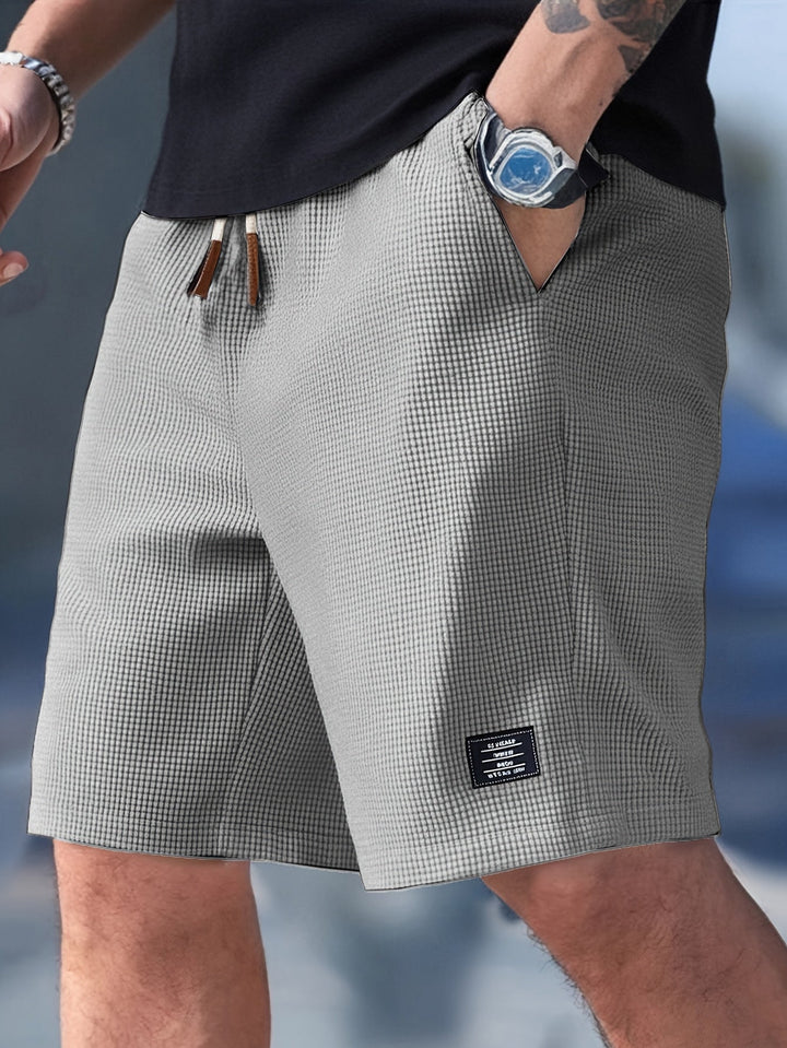 Relaxed Waffle-Weave Shorts