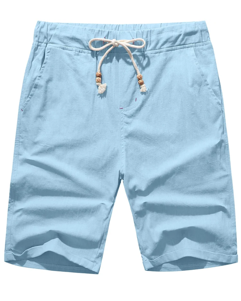Relaxed Twill Drawstring Shorts