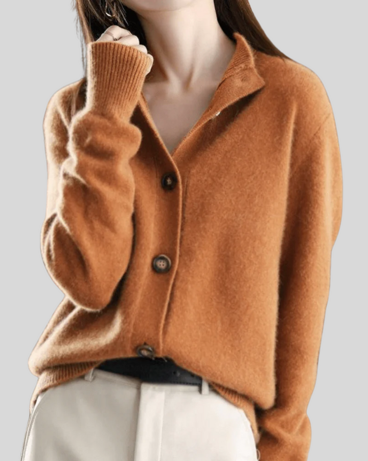 Button-Through Cashmere Cardigan