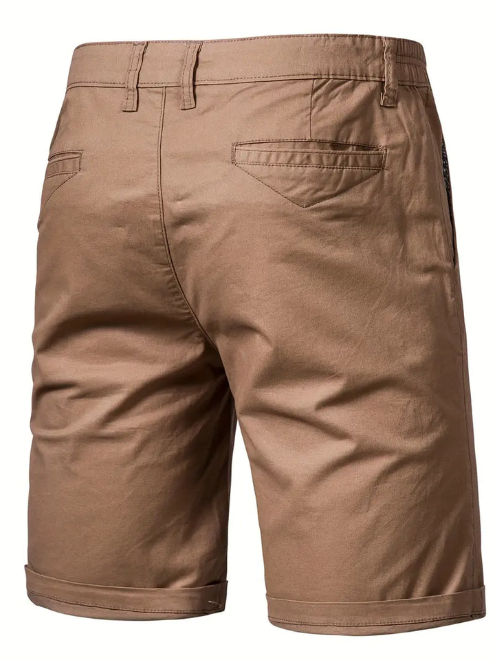 Easy-Waist Chino Turn-Up Shorts