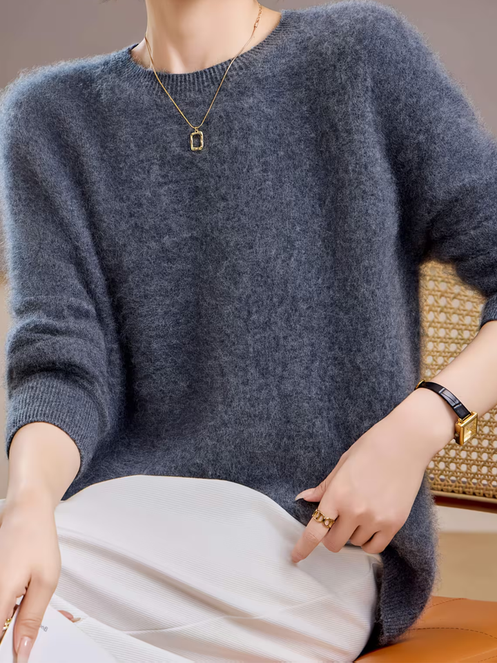 Brushed Cashmere Crew-Neck Jumper
