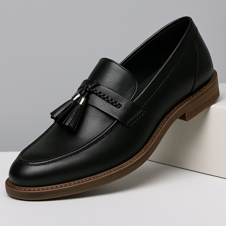 Leather Tassel Loafers