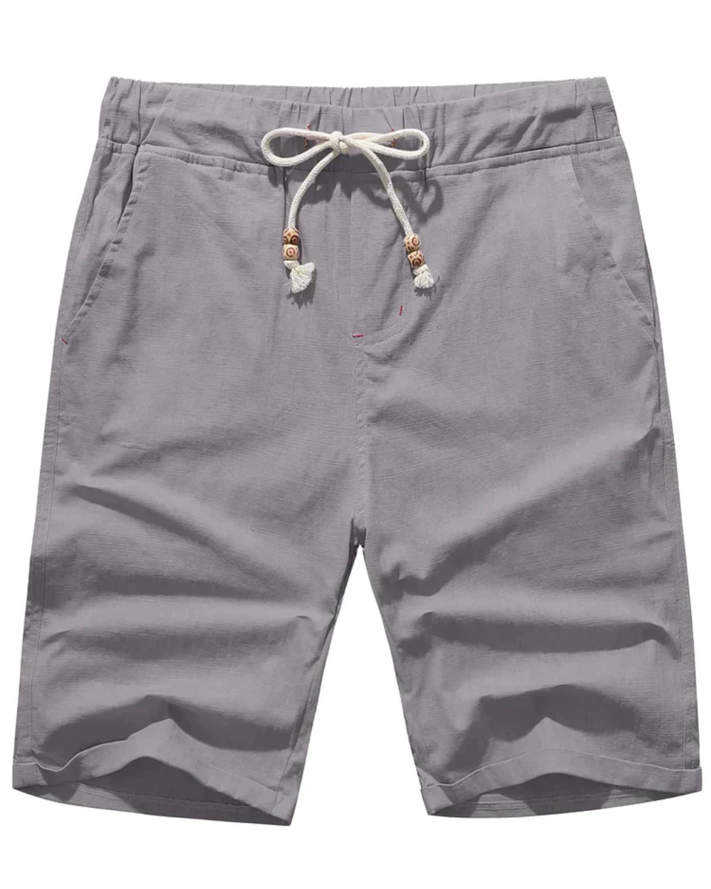 Relaxed Twill Drawstring Shorts