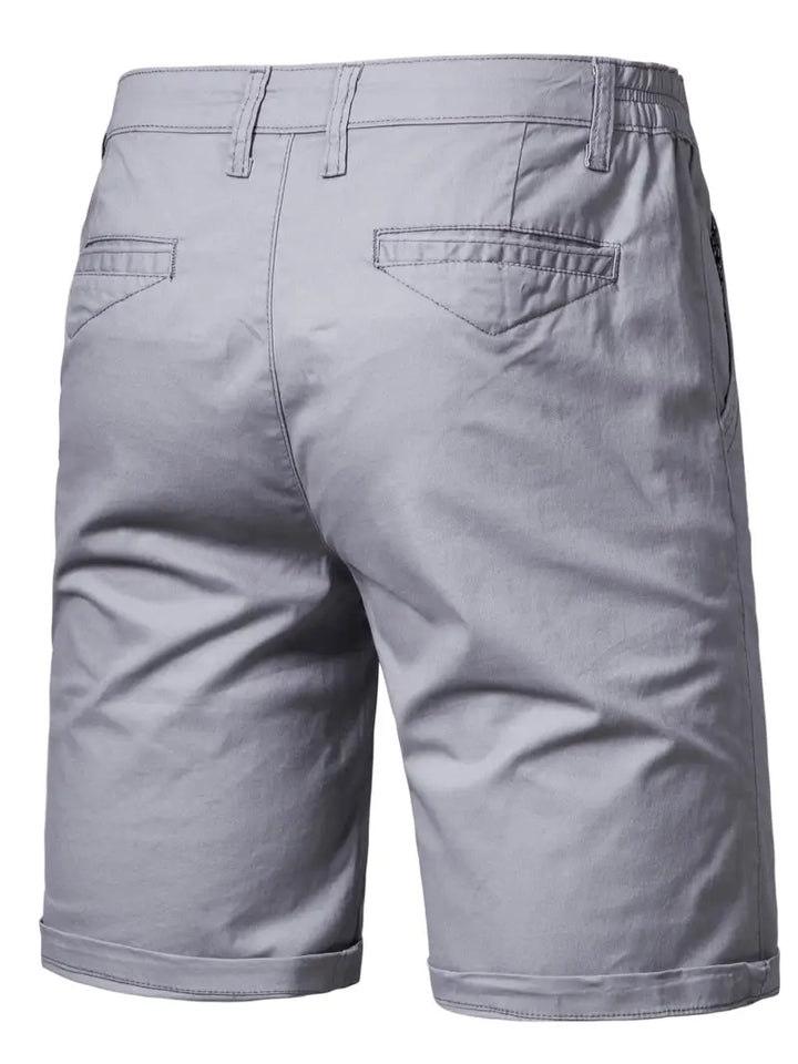 Easy-Waist Chino Turn-Up Shorts