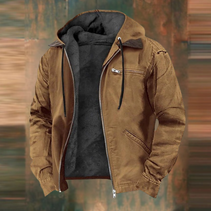 Fleece-Lined Hooded Jacket