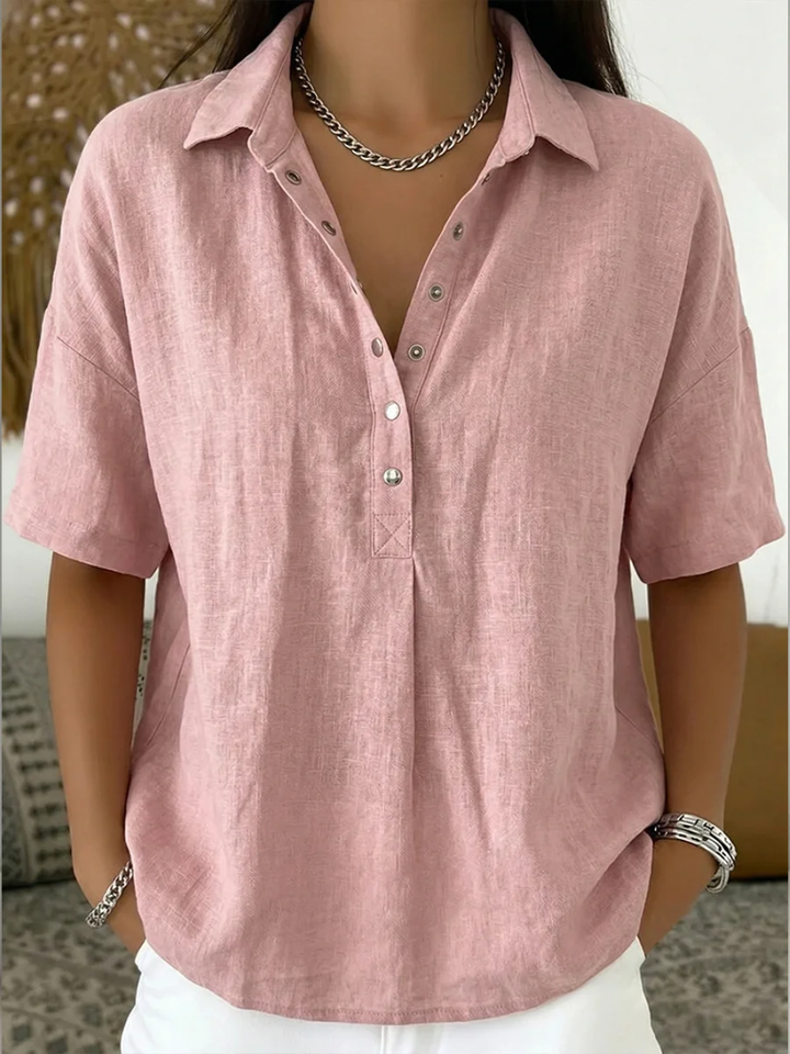 Linen Collared Blouse