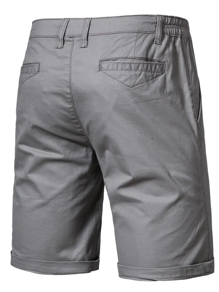 Easy-Waist Chino Turn-Up Shorts