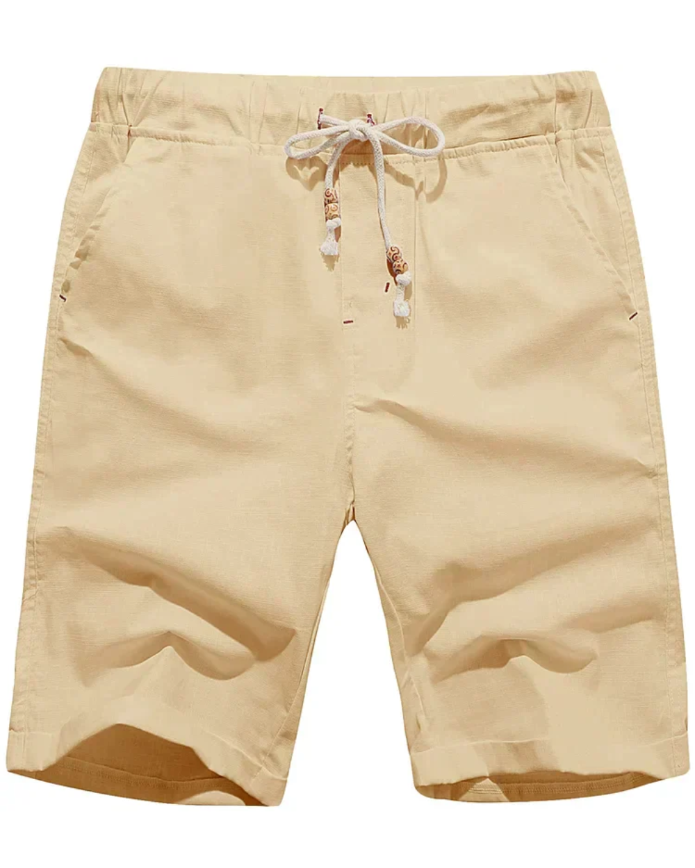 Relaxed Twill Drawstring Shorts