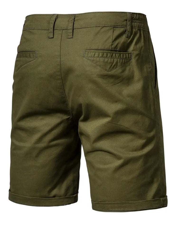 Easy-Waist Chino Turn-Up Shorts