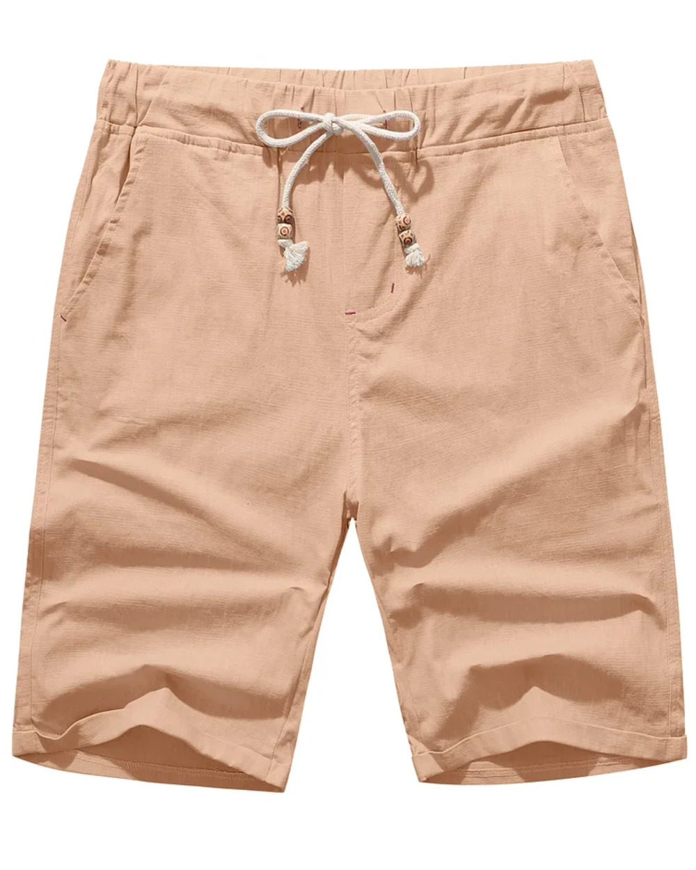 Relaxed Twill Drawstring Shorts