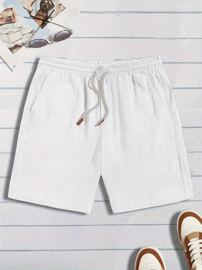 Essential Linen Drawstring Shorts