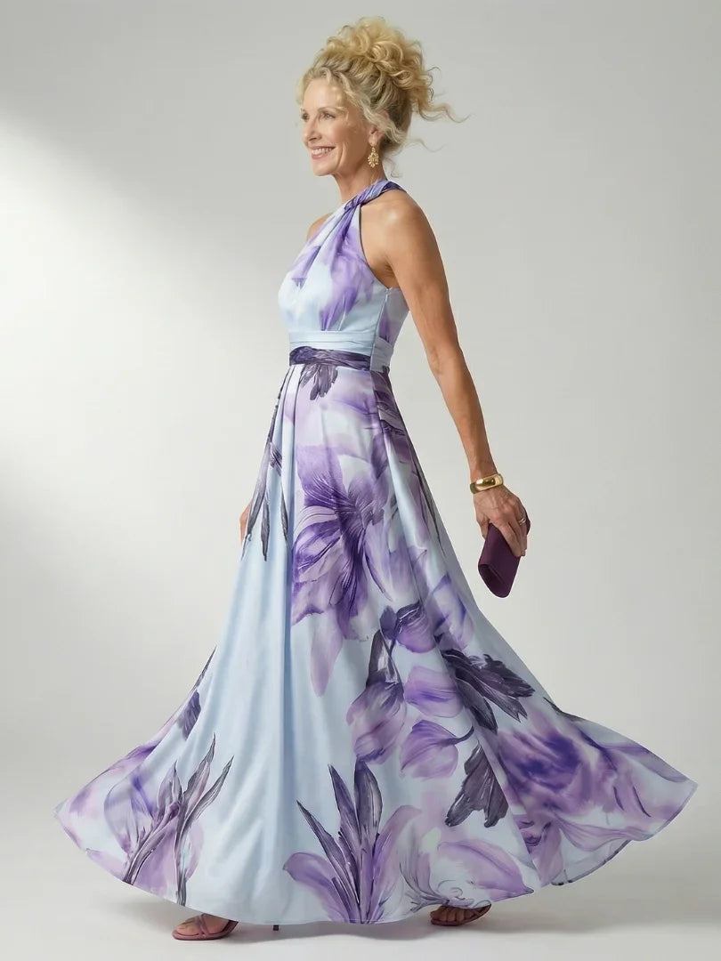 Amiel | Light Floral Maxi Dress